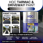 Tarmac Reviver Paint - Restores & Protects Tarmac, Tennis Courts & Driveways | 20l | Black