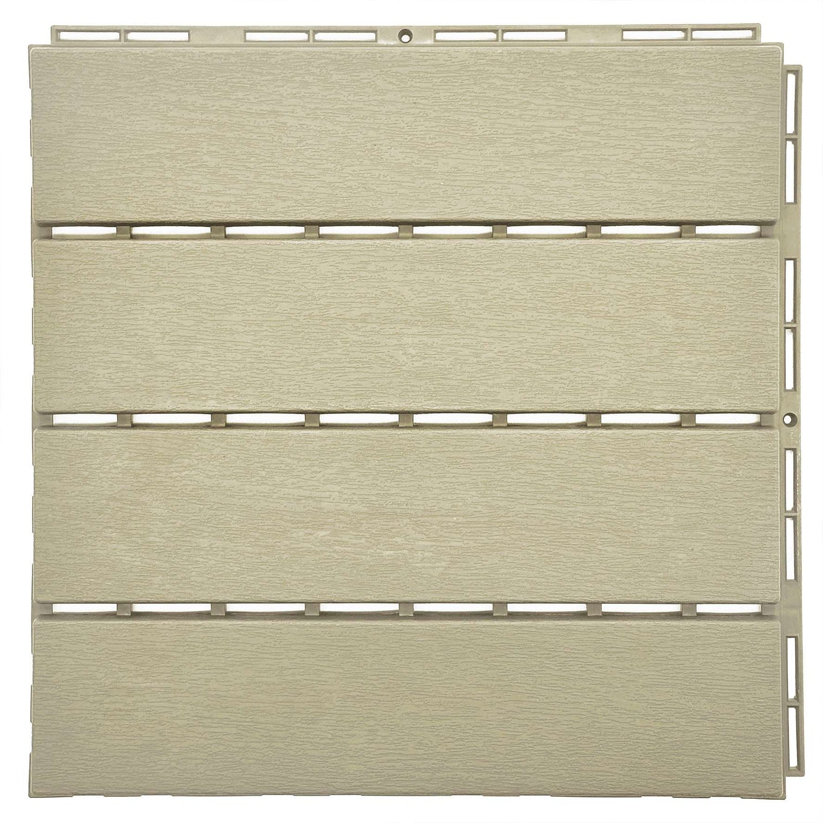 Polydeck Pvc Interlocking Decking Tiles | Set of 24 | Beige