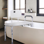 Height Adjustable Shower Chair With Suction Cup Feet