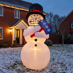 Breeins 6ft Outdoor Christmas Inflatable Shivering Snowman Decoration