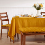Plain Cotton Fabric 4 Napkins Set | 45cm x 45cm | Mustard
