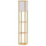 Floor Lamp Reading Lamp With 3-tier Storage Shelf Acrylic | One Size | Natura