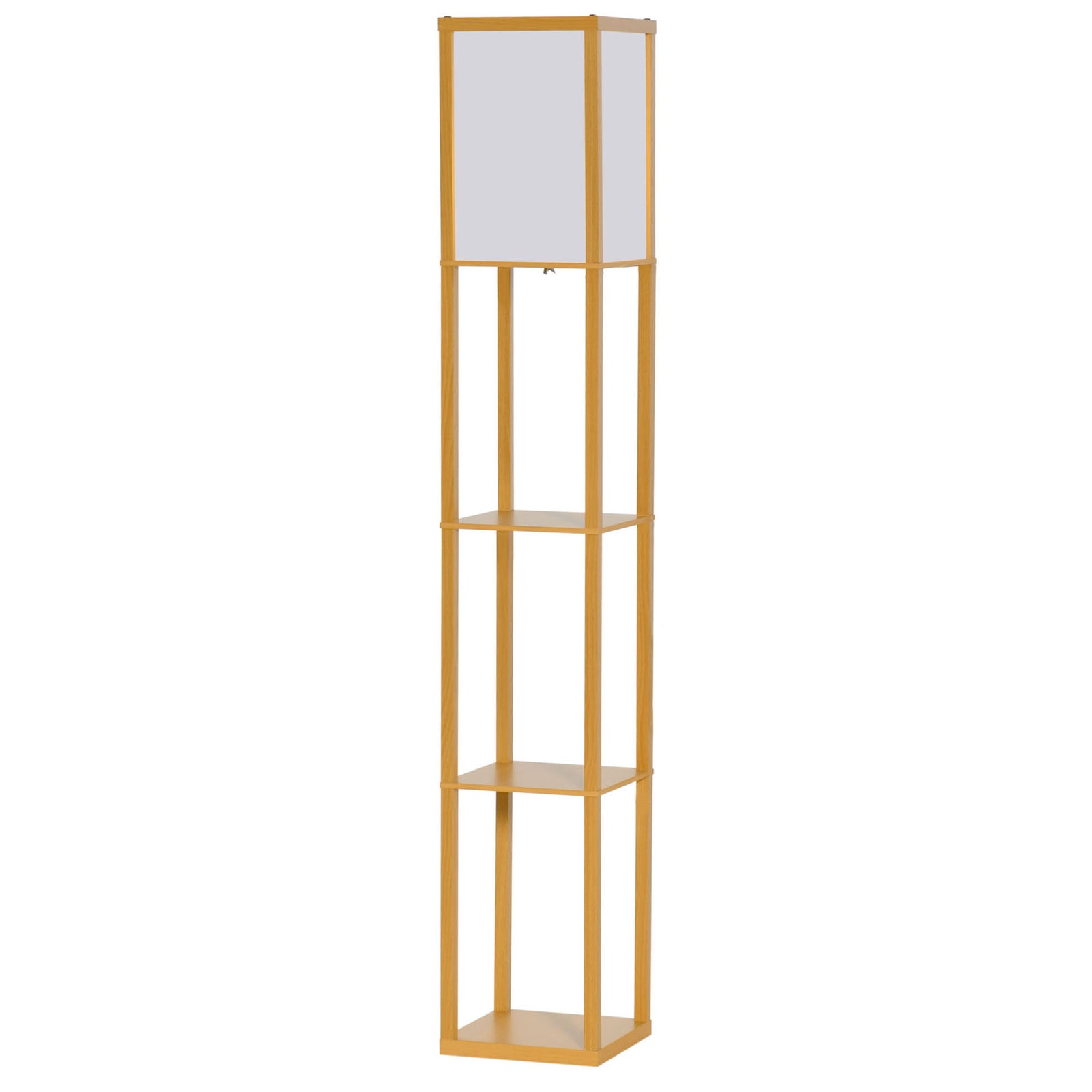 Floor Lamp Reading Lamp With 3-tier Storage Shelf Acrylic | One Size | Natura