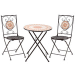 3-piece Outdoor Bistro Set With Round Table And 2 Chairs