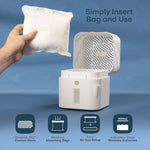 Humidrop Moisture Absorber With 2 X 480g Refill Bags | One Size | Off White