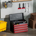 Lockable 4 Drawer Tool Chest With Ball Bearing Slide Drawers | Black