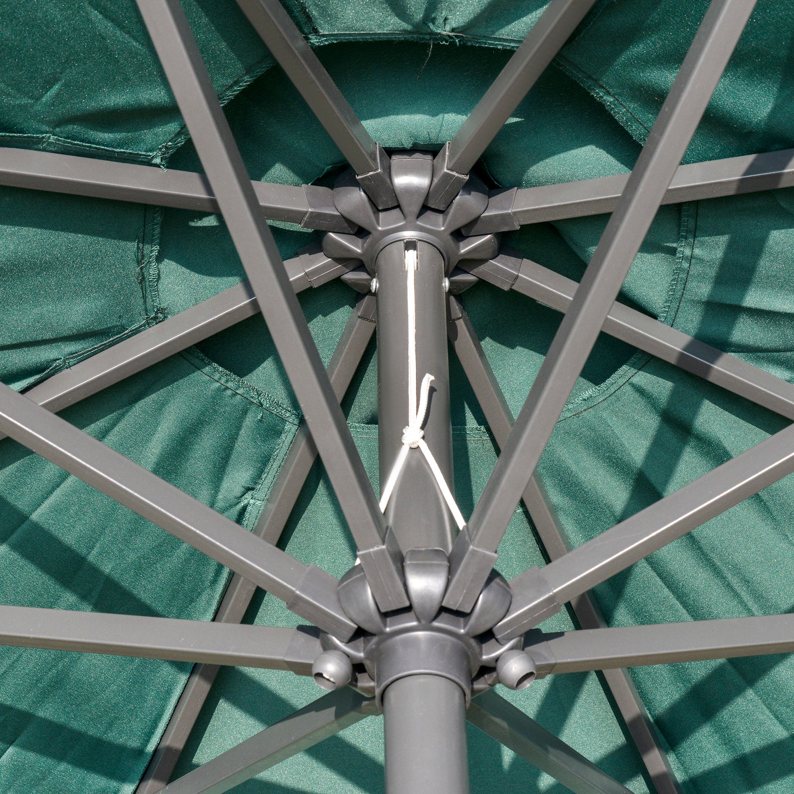 2.7m Patio Led Umbrella W/ Tilt/crank | Green
