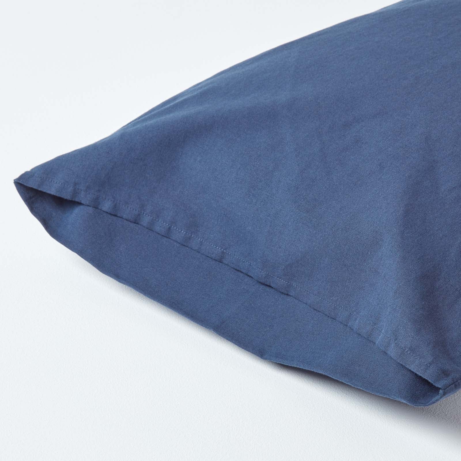 Linen Housewife Pillowcase | 48 x 74cm | Navy Blue