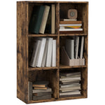 Cubic Cabinet Bookcase Storage Shelves For Home Office | One Size | Pale Brown