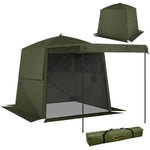 Pop Up Gazebo Waterproof With Awning 2 X 2 M | Green