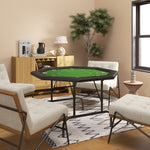 8 Player Foldable Poker Table W/ Cup Holders