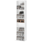 260/640 Cd 120/360 Dvd Storage Tower W/ 9/18 Compartments | Small | White