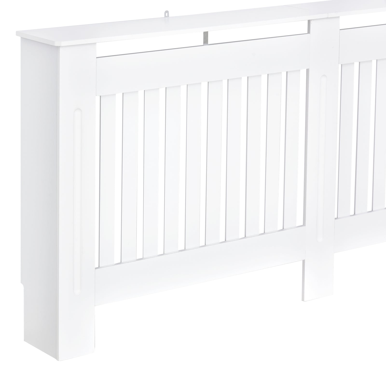 Radiator Cover Painted Slatted Mdf Grill 112/152/172cm | Large | White