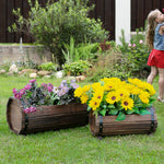 2pcs Wooden Flower Plant Pot Box