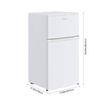 89l Freestanding Top Freezer Fridge | White