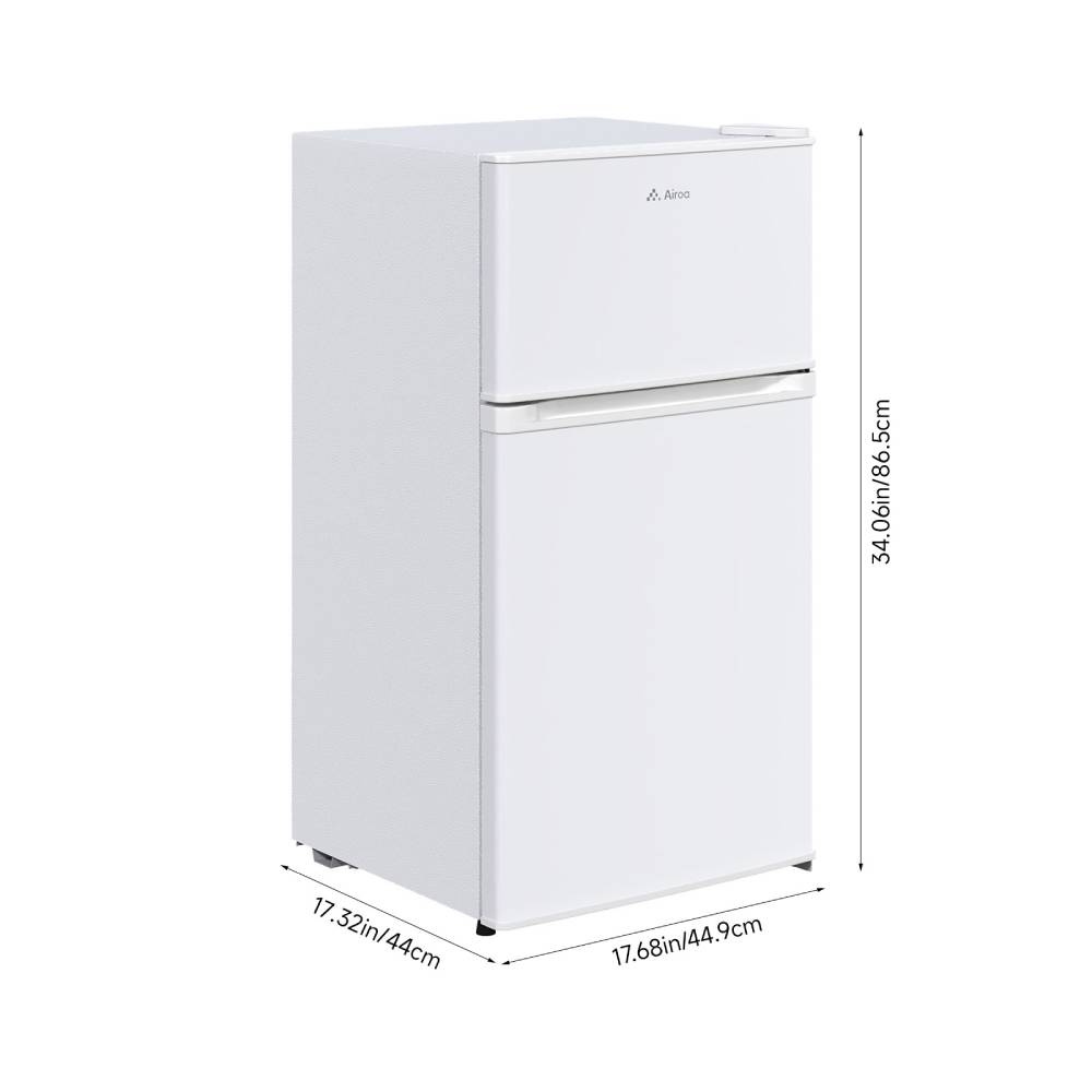 89l Freestanding Top Freezer Fridge | White