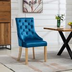 Set Of 2 Ravenna Velvet Dining Chairs | Blue