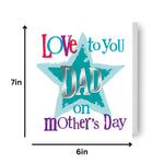 Love To You Dad' Mother's Day Card Official Product