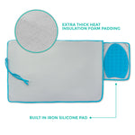 Travel Iron Mat With Silicone Iron Rest Pad