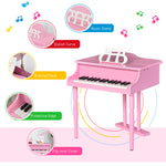 30 Keys Mini Kids Piano With Music Stand And Bench Best Gifts Toy