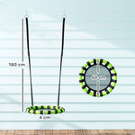 Kid Nest Swing Seat, Hanging Swing Set With Height Adjustable Ropes | Small | Black