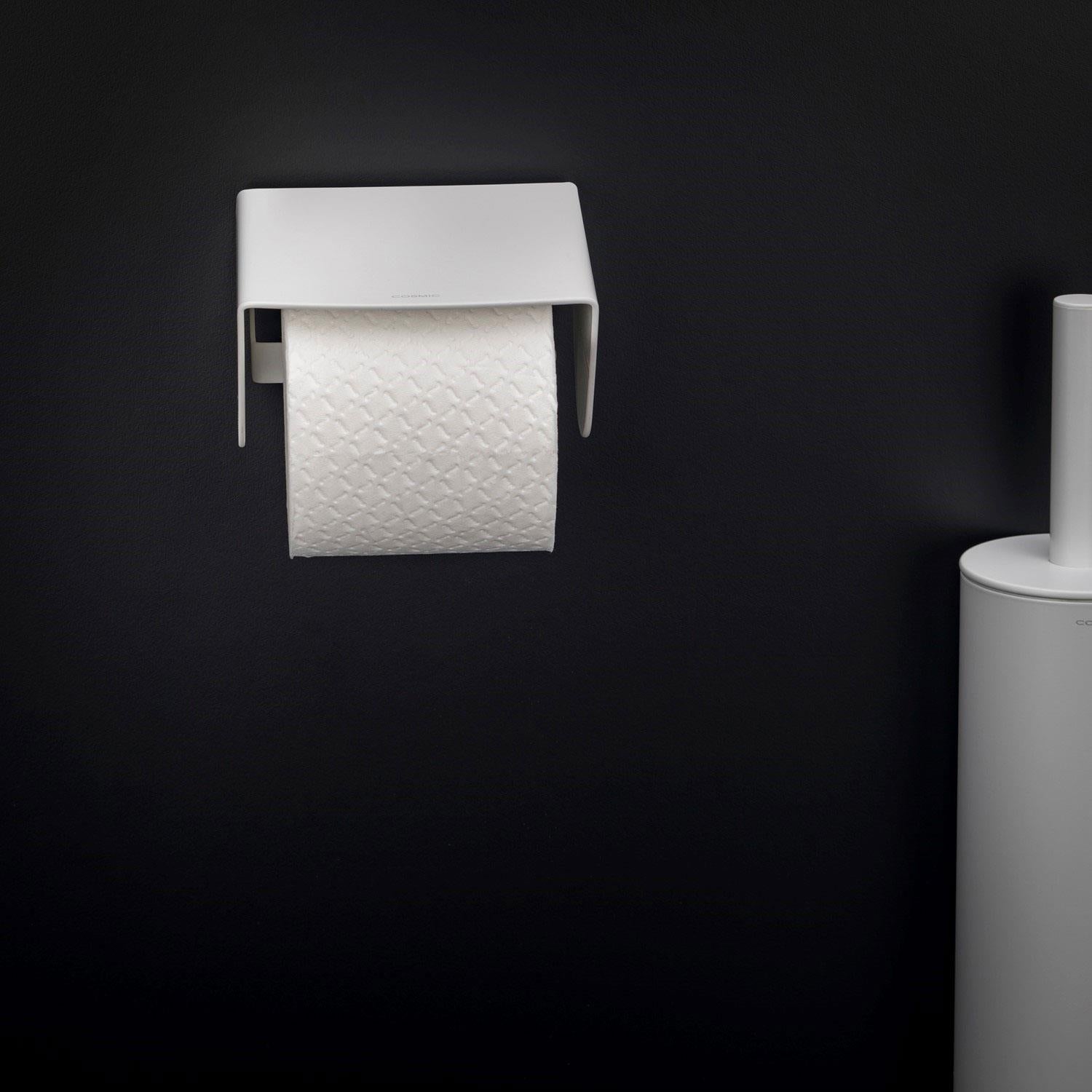 Toilet Roll Holder, Wall-mounted, 11,5 Cm. Collection Bwc | Matte White
