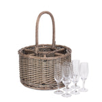 Special Event Wicker Basket Wine Glasses