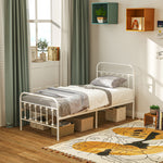 Single/double/king Metal Platform Bed Frame Underbed Storage | Single | White