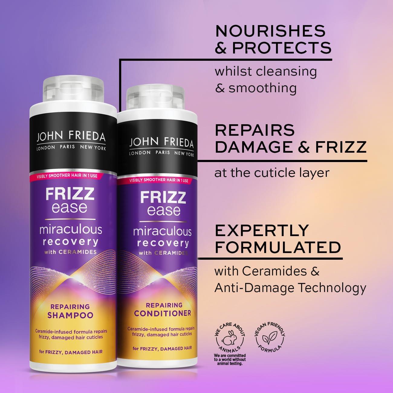 Frizz Ease Brazilian Sleek Duo 2x Shampoo & 2x Conditioner, 500ml