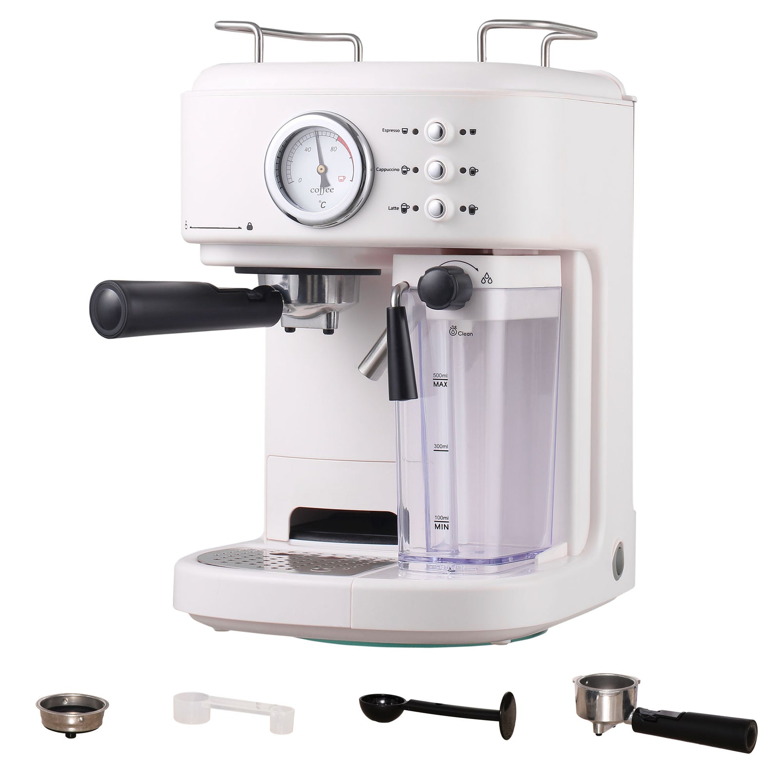 HOMCOM Automatic Coffee Machine Espresso And Cappuccino