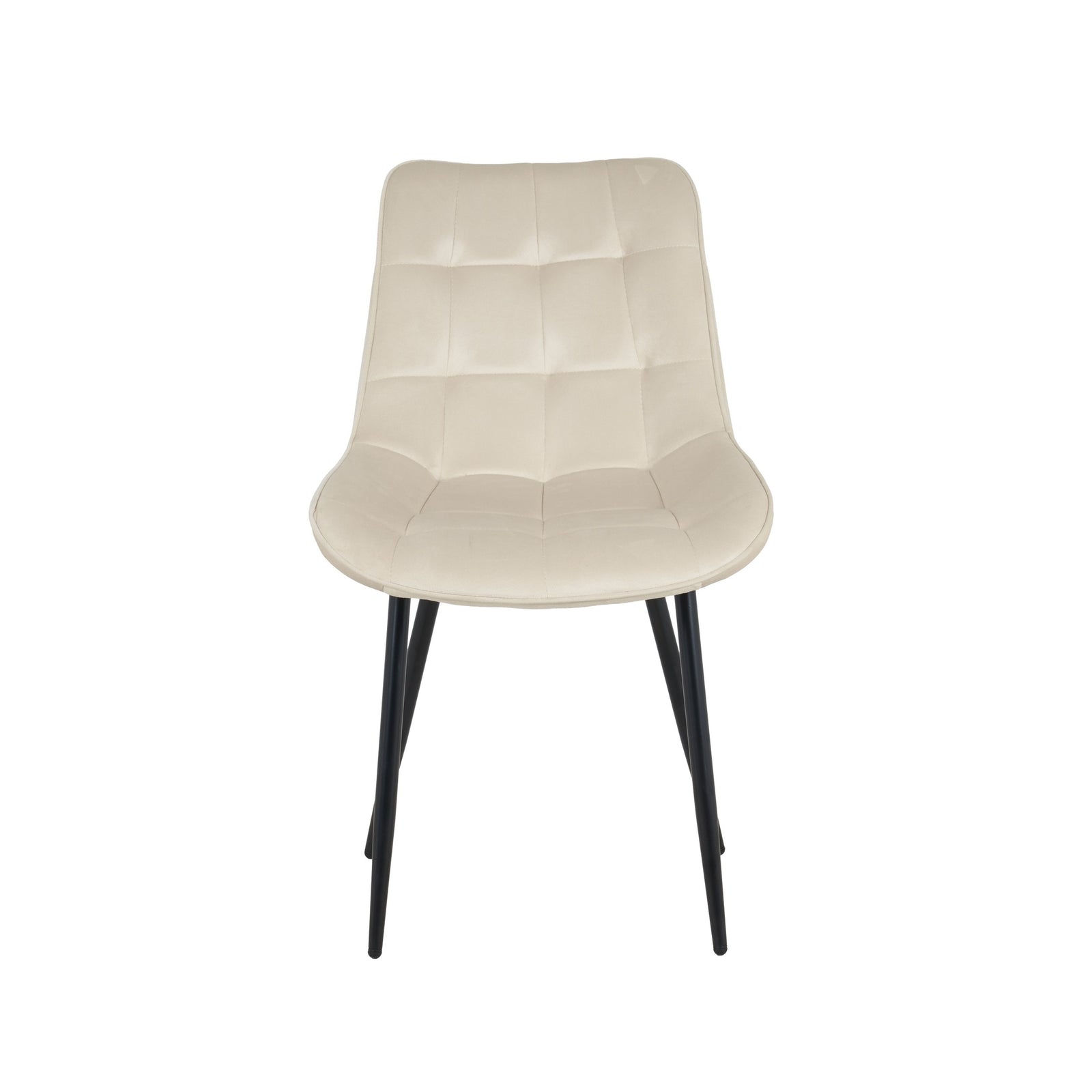 New York Dining Table With 4 Erica Velvet Chairs | Cream