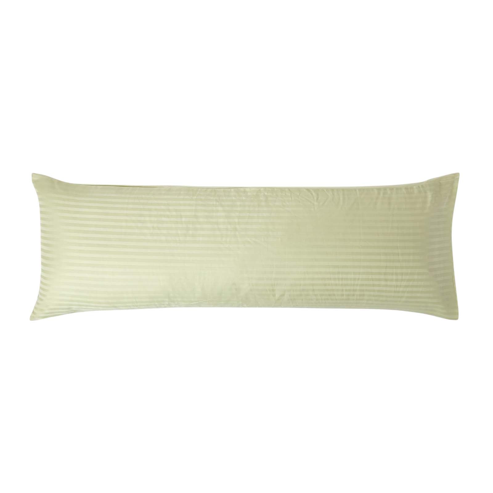 Egyptian Cotton Satin Stripe Housewife Pillowcase 330 Tc | Body | Sage Green