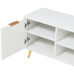 Breeins Tv Stand Entertainment Center With Open Shelves And Storage Cabinets