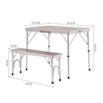 3-pieces Picnic Table Sets Outdoor Picnic Table With Benches