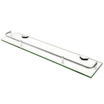 60cm Glass Shelf Tempered Glass 6mm Thick Storage Organizer Wall Mounted Bathroom