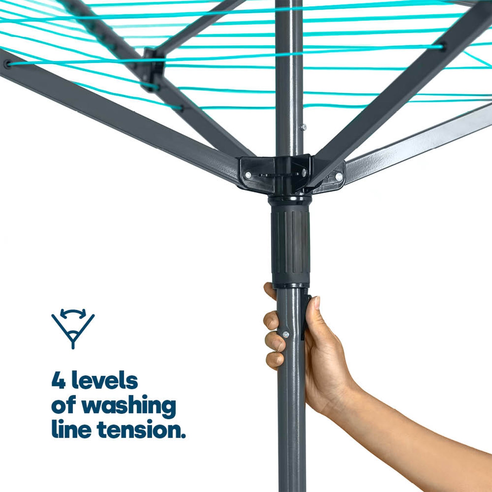 Livivo Rotary Airer 45m Outdoor Clothes Dryer Complete Set