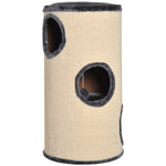 Cat Scratching Barrel Sisal Activity Center 3 Dens Observation Deck 70h