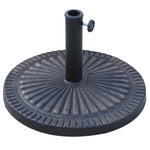 Garden Parasol Base, Round Resin Sun Umbrella Base | 14kg | Bronze