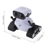 White Sqn-08 Remote Control Robot Toy With Led Lights And Interactive Features For Children