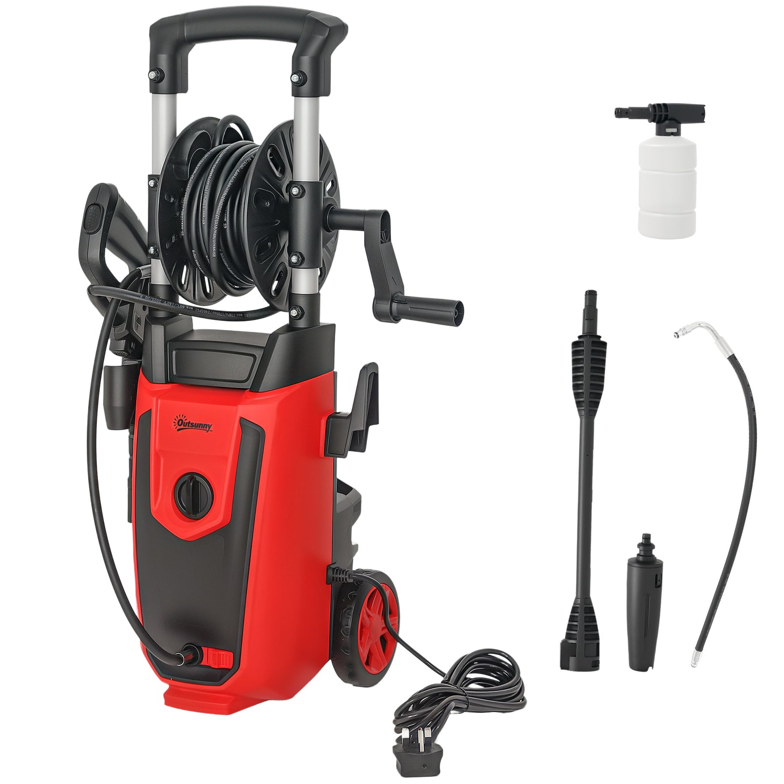 1800 W Power Washer 150 Bar Pressure With Adjustable Nozzle