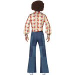 Men's Patchwork Flares, Denim Look | Medium