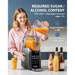 2.5l Frozen Drink & Slushie Machine With 7 Preset Programs, Self-cleaning Function, Adjustable Thickness, 12h Timer, Touch Screen Slushy Maker For Home Parties & Cocktails