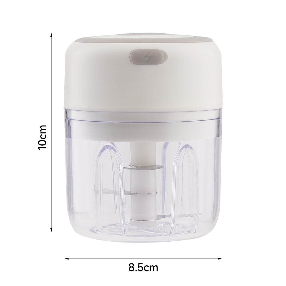 Electric Wireless Kitchen Garlic Chopper | White