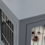 Furniture-style Dog Crate End Table W/ Two Doors