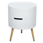 Side Coffee Table, Detachable Tray