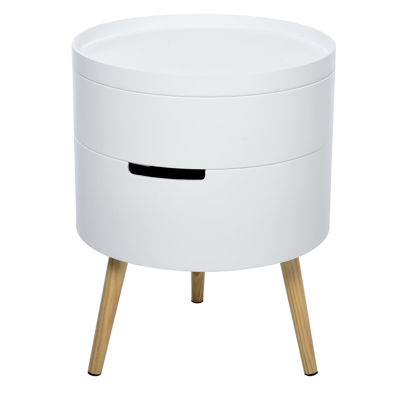 Side Coffee Table, Detachable Tray