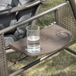 Outdoor 3 Seat Garden Swing Chair Steel Swing Hammock Bench