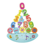 Wooden Numbers Stacking Toys Balance Block Game For Toddlers