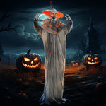 Halloween Clown Animatronic Prop With Light Up Eyes, For Indoor Outdoor