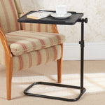 Height Adjustable C Shaped Pivot Table | Black